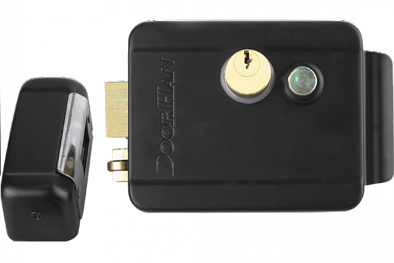Комплект замка электромеханического серии dh-lock-kit. В составе: замок, переходник, ответная часть, пластина ответной части, лицевая накладка замка, крепежные элементы замка- 8шт, крепежные элементы накладки лицевой - 6 шт., трансформатор dh-transformer